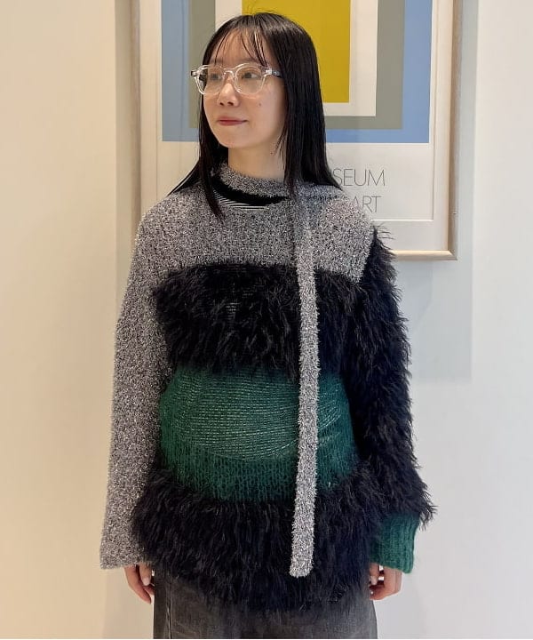 にしだてさんの「BEAMS WOMEN｜【別注】Lee &times; maturely / デニム アシメ パンツ」を使ったコーディネート