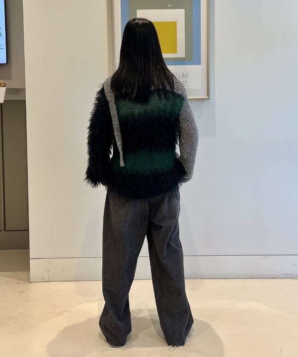 にしだてさんの「BEAMS WOMEN｜【別注】Lee &times; maturely / デニム アシメ パンツ」を使ったコーディネート