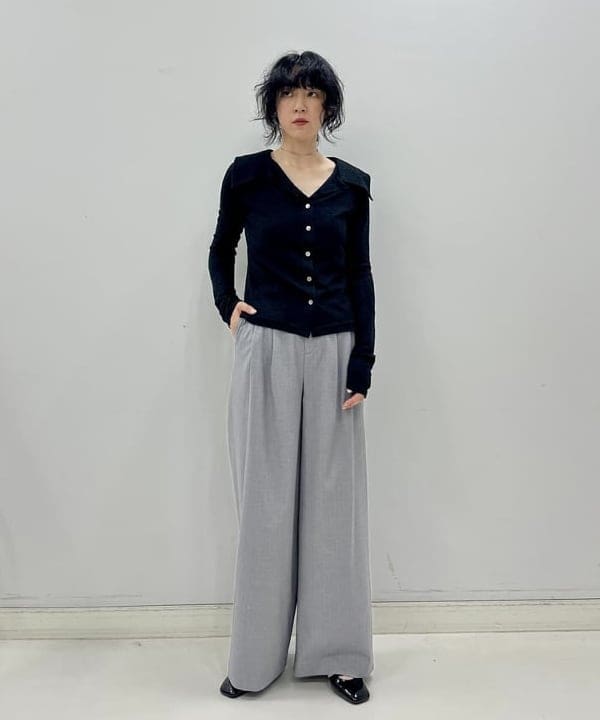 kigoさんの「BEAMS WOMEN｜RBS / ヘリンボン ワイド パンツ」を使ったコーディネート