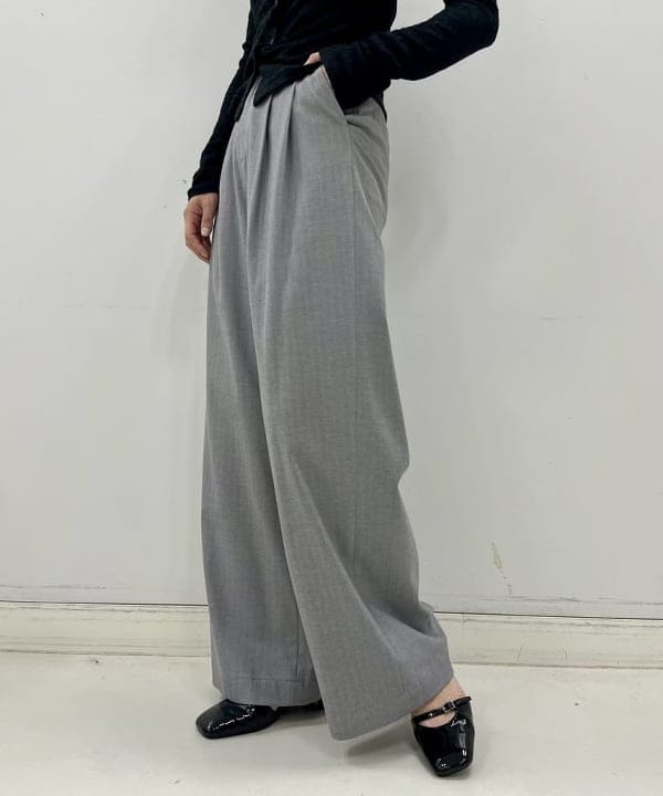 kigoさんの「BEAMS WOMEN｜RBS / ヘリンボン ワイド パンツ」を使ったコーディネート