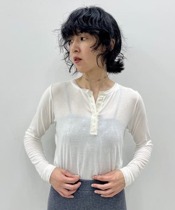 kigoさんの「BEAMS WOMEN｜RBS / ヘンリー ボートネック Tシャツ」を使ったコーディネート