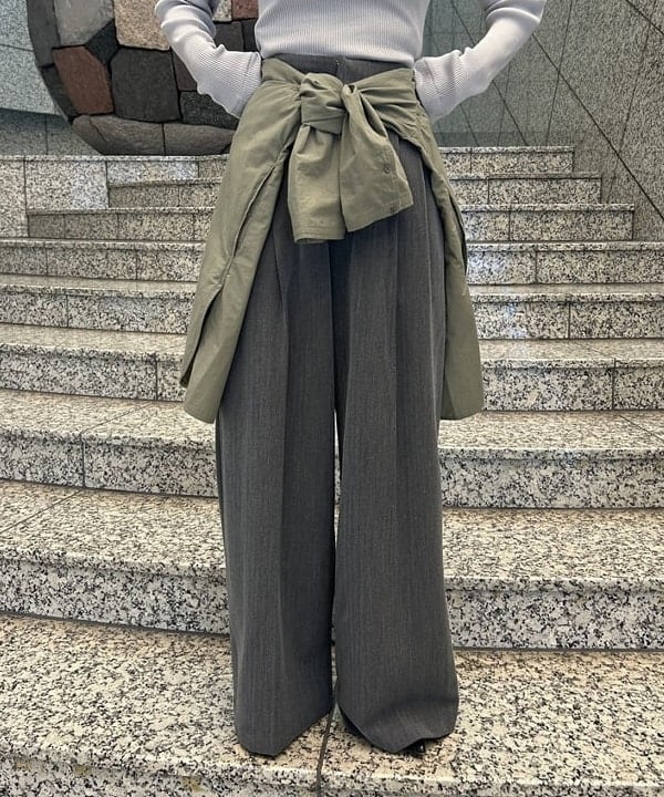 大槻 まひろさんの「BEAMS WOMEN｜TICCA / コットン スクエア ビッグシャツ」を使ったコーディネート