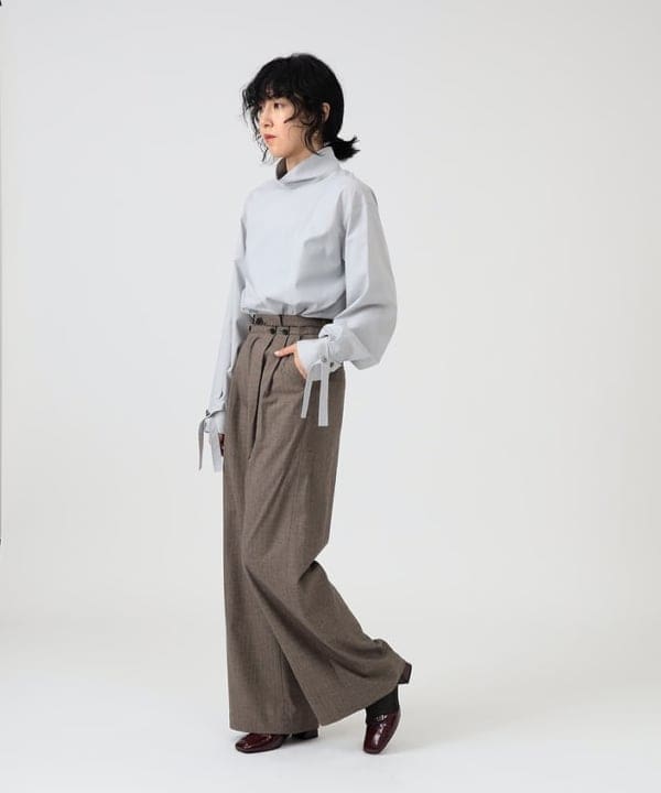 kigoさんの「BEAMS WOMEN｜RBS / ヘリンボン ワイド パンツ」を使ったコーディネート