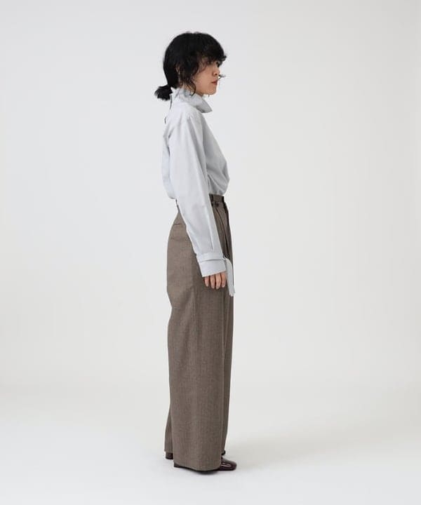 kigoさんの「BEAMS WOMEN｜RBS / ヘリンボン ワイド パンツ」を使ったコーディネート