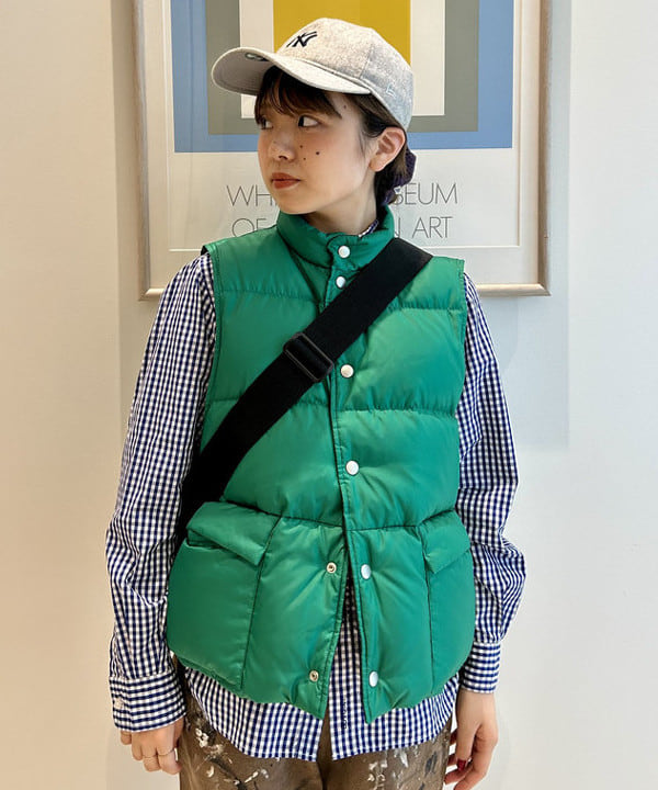 ナツハさんの「BEAMS WOMEN｜100/2 ギンガムチェック ボタンダウン シャツ」を使ったコーディネート