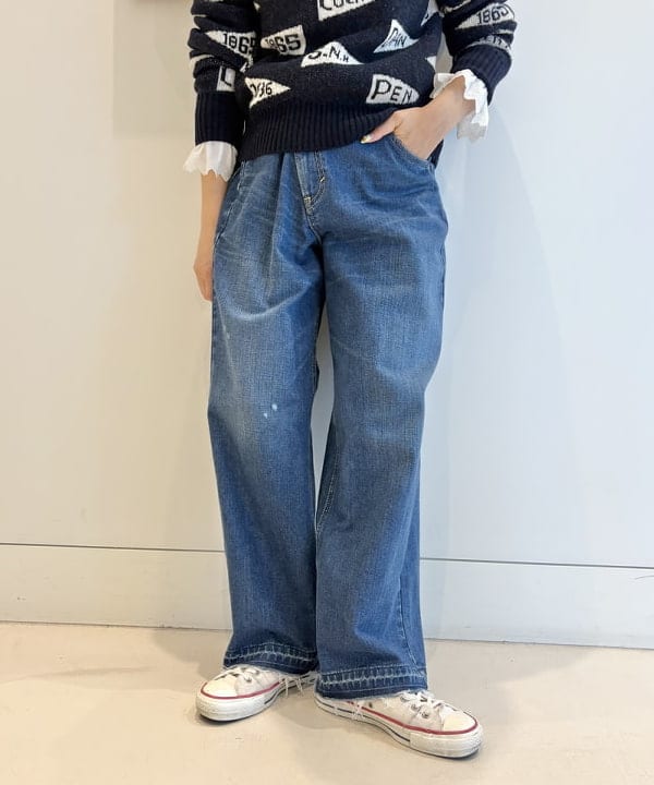 おのすさんの「BEAMS WOMEN｜ペナント ニット プルオーバー」を使ったコーディネート