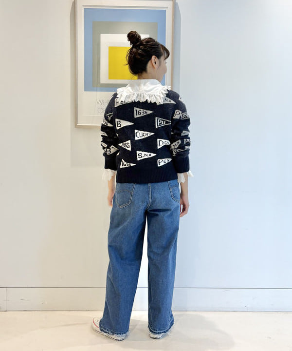 おのすさんの「BEAMS WOMEN｜ペナント ニット プルオーバー」を使ったコーディネート