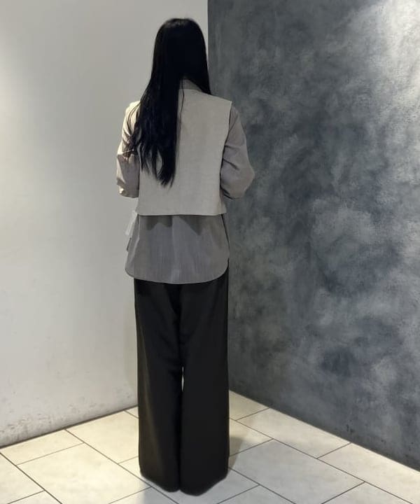 OSUMIさんの「BEAMS WOMEN｜ポリエステル ウール トロピカル シアー シャツ」を使ったコーディネート