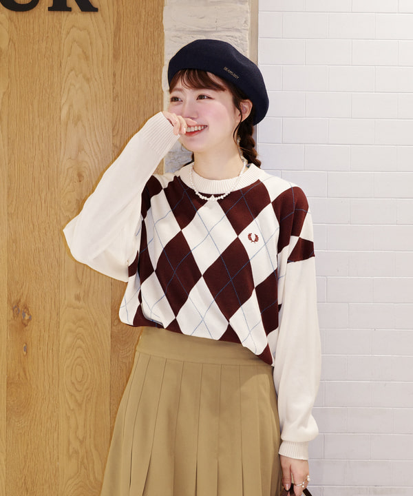 Joさんの「BEAMS WOMEN｜【別注】FRED PERRY / Tennis Pleats Skirt」を使ったコーディネート