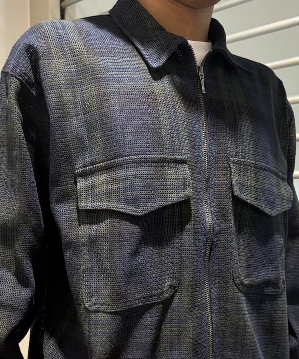 NADEL ナデールさんの「BEAMS WOMEN｜ワイドショートフィット メッシュ ジップアップ シャツ」を使ったコーディネート