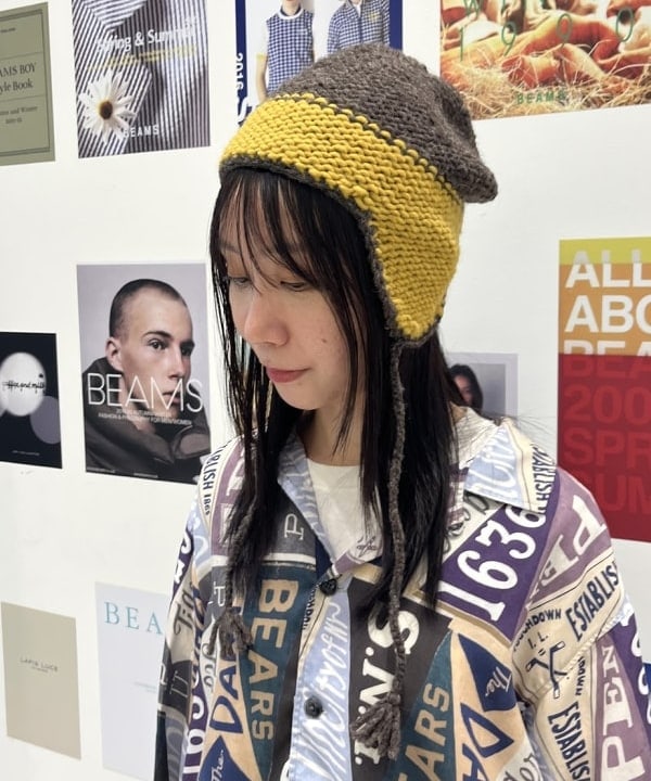 にしだてさんの「BEAMS WOMEN｜ペナント プリント シャツ」を使ったコーディネート