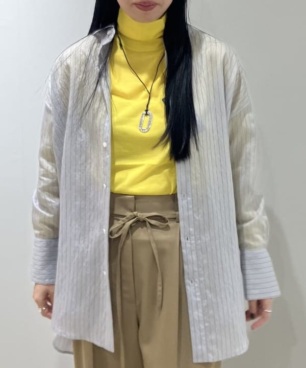 OSUMIさんの「BEAMS WOMEN｜AK+1 / 18ゲージ ハイネック プルオーバー」を使ったコーディネート