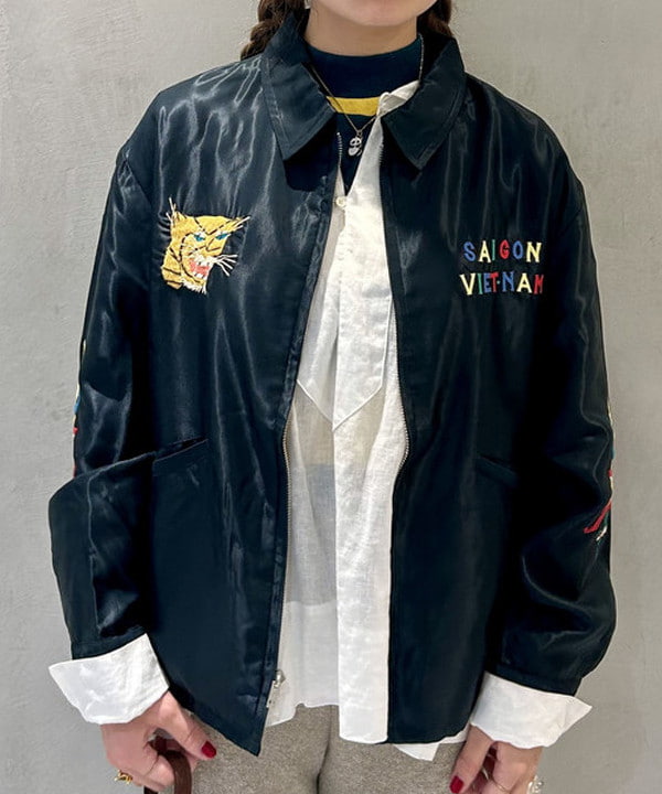 ナツハさんの「BEAMS WOMEN｜【別注】テーラー東洋 / アセテート ベトナム ジャケット」を使ったコーディネート