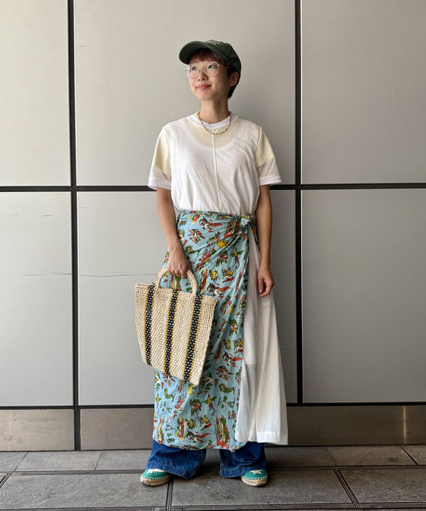 みりさんの「ボーイ ベーシック Tシャツ」を使ったコーディネート