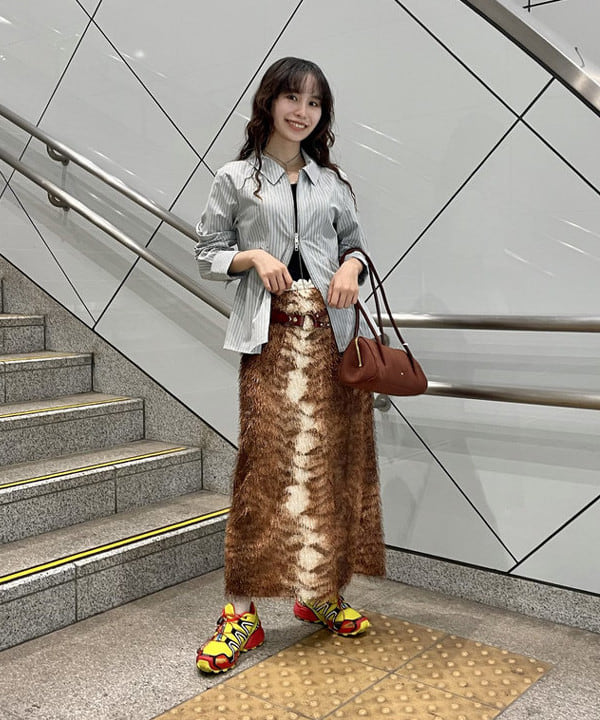 IG BEAMS ワッフルクロス カラーフーディー 美品 叶多 美柚（995007） スタイリング・コーディネイト｜BEAMS