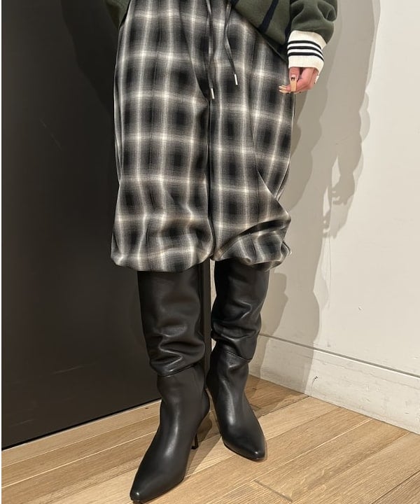 ando naoさんの「BEAMS WOMEN｜オンブレチェック ワイド パンツ」を使ったコーディネート