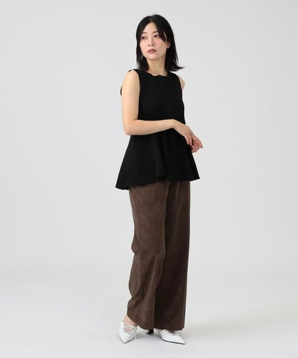 pinさんの「BEAMS WOMEN｜RBS / リブ キリカエ ベスト」を使ったコーディネート