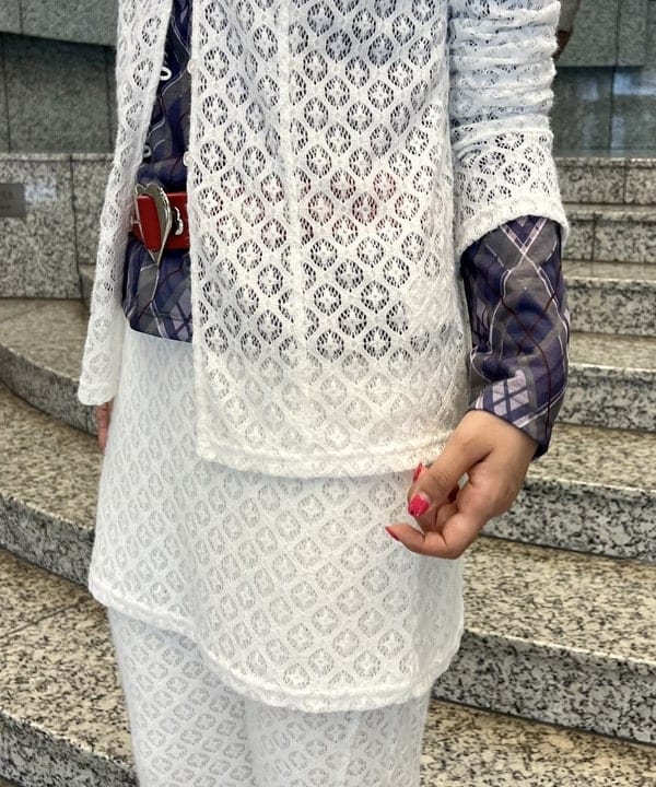 あさひさんの「BEAMS WOMEN｜レース スカート セット フレア パンツ」を使ったコーディネート