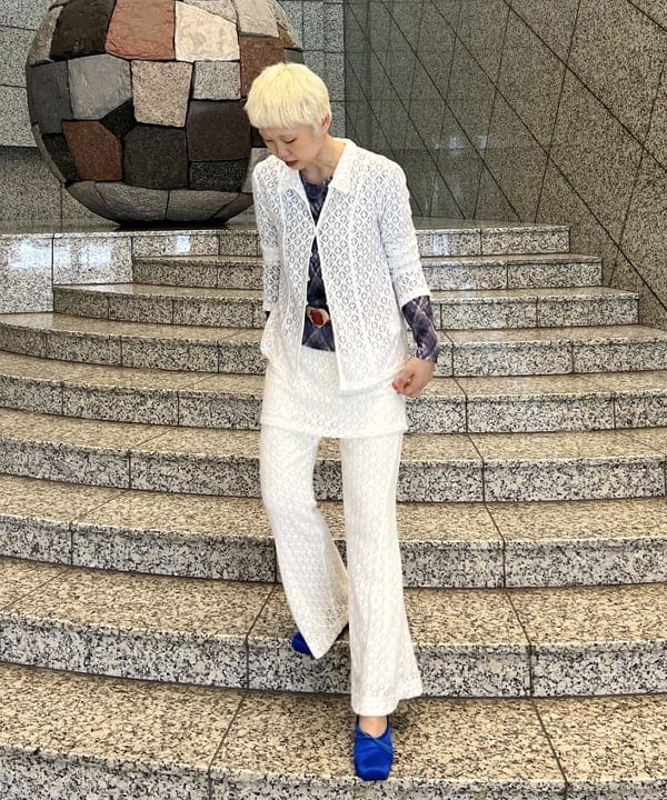 あさひさんの「BEAMS WOMEN｜レース スカート セット フレア パンツ」を使ったコーディネート