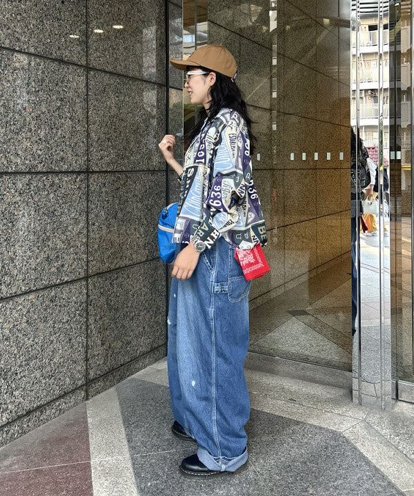 ばるたんさんの「BEAMS WOMEN｜ペナント プリント シャツ」を使ったコーディネート