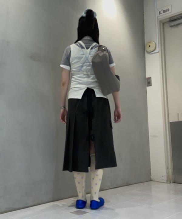 rinnaさんの「BEAMS WOMEN｜HAVERSACK / ツイル ブラック スカート」を使ったコーディネート