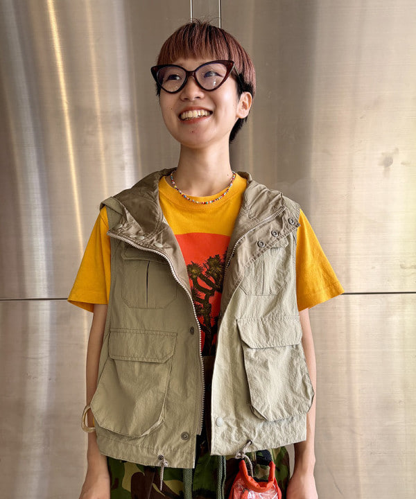 みりさんの「マウンテン パーカー ベスト」を使ったコーディネート