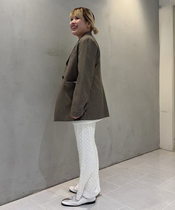 大石彩可さんの「BEAMS WOMEN｜RBS / ヘリンボーン 2ボタン ジャケット」を使ったコーディネート