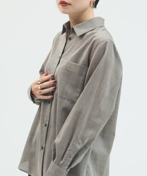 SANOさんの「BEAMS WOMEN｜ポプリン ストライプ イージーパンツ」を使ったコーディネート