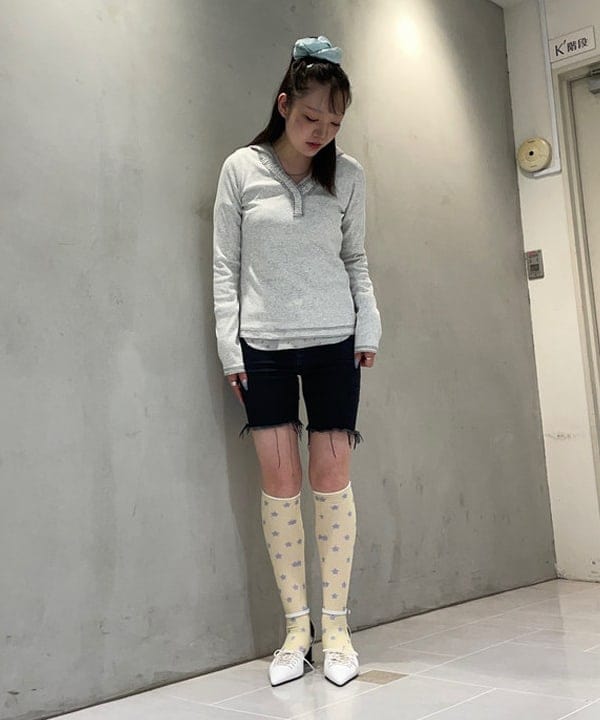 rinnaさんの「BEAMS WOMEN｜フラワー サーマル パーカー」を使ったコーディネート