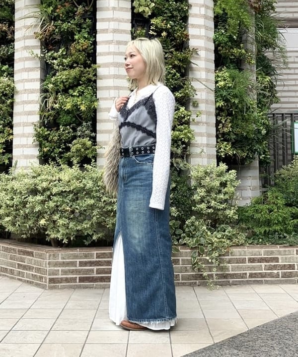 まゆちゃんさんの「BEAMS WOMEN｜ロング ファー バッグ」を使ったコーディネート