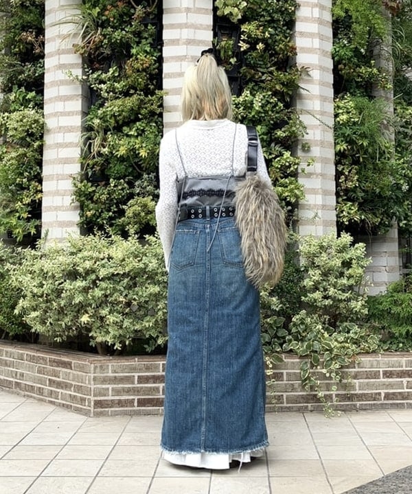 まゆちゃんさんの「BEAMS WOMEN｜ロング ファー バッグ」を使ったコーディネート