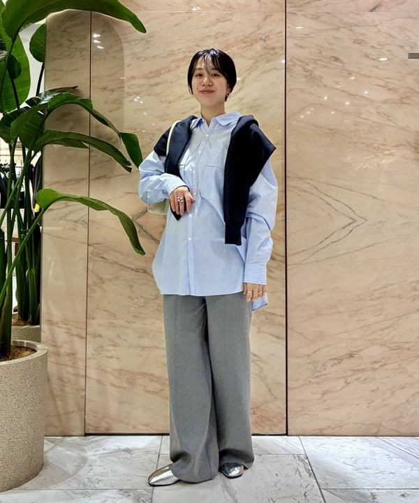 ゆうかさんの「BEAMS WOMEN｜【別注】:colon / スビン ストライプ シャツ」を使ったコーディネート