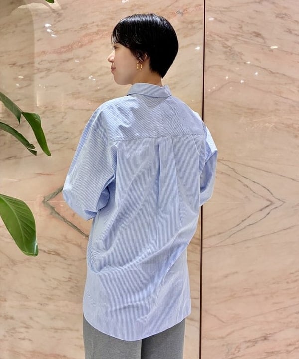 ゆうかさんの「BEAMS WOMEN｜【別注】:colon / スビン ストライプ シャツ」を使ったコーディネート