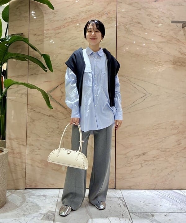 ゆうかさんの「BEAMS WOMEN｜【別注】:colon / スビン ストライプ シャツ」を使ったコーディネート