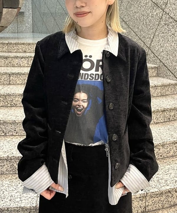 まゆちゃんさんの「BEAMS WOMEN｜モール ステンカラー ジャケット」を使ったコーディネート