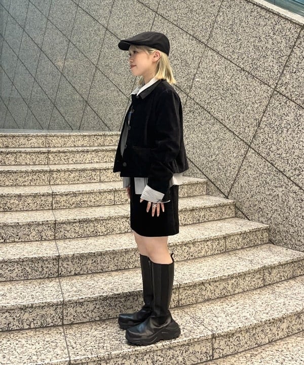 まゆちゃんさんの「BEAMS WOMEN｜モール ステンカラー ジャケット」を使ったコーディネート