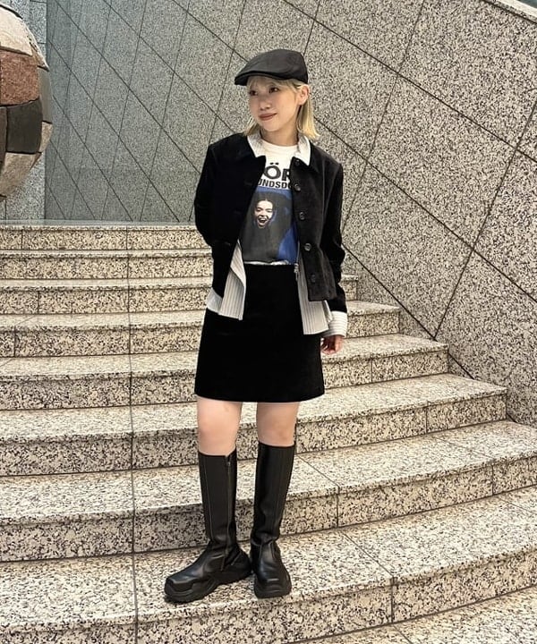 まゆちゃんさんの「BEAMS WOMEN｜モール ステンカラー ジャケット」を使ったコーディネート