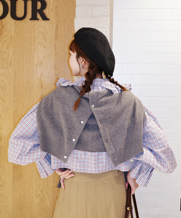 Joさんの「BEAMS WOMEN｜DANTON / LAMBS WOOL CREWNECK CARDIGAN」を使ったコーディネート