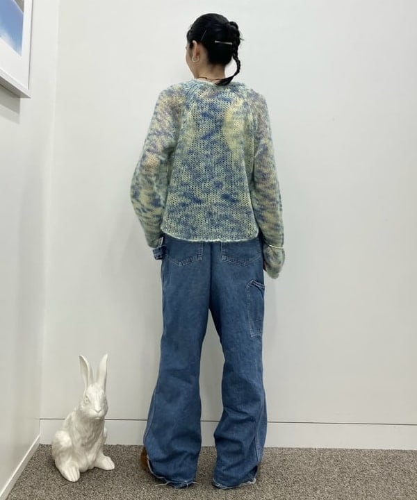 津藤 理佐子さんの「BEAMS WOMEN｜カスリ モヘア ベースボール」を使ったコーディネート