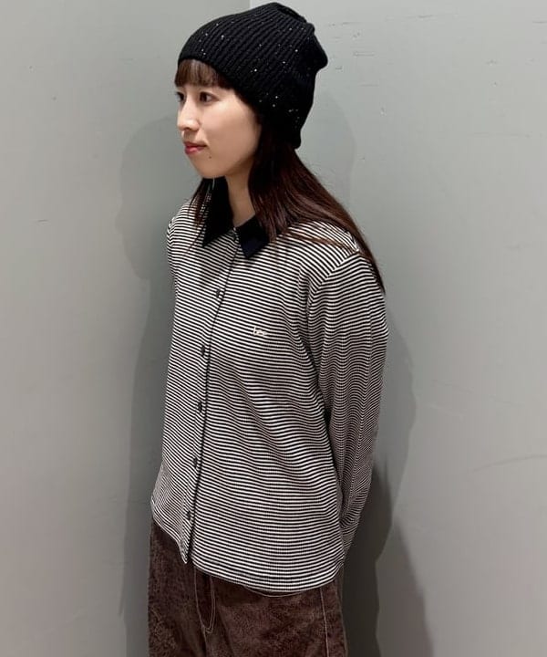 はやしあかねさんの「BEAMS WOMEN｜スパンコール ビーニー 25」を使ったコーディネート