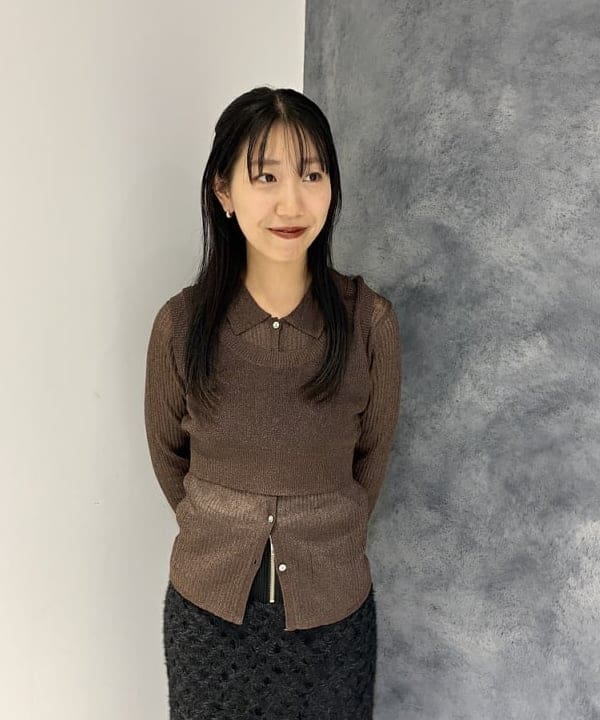 SAEさんの「BEAMS WOMEN｜RBS / RIBポロ ベストセット」を使ったコーディネート