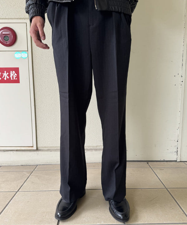 5W ゴワット ロングガウン メルトン ネイビー COGTHEBIGSMOKE ワイドボディショート丈フーディ ネイビー