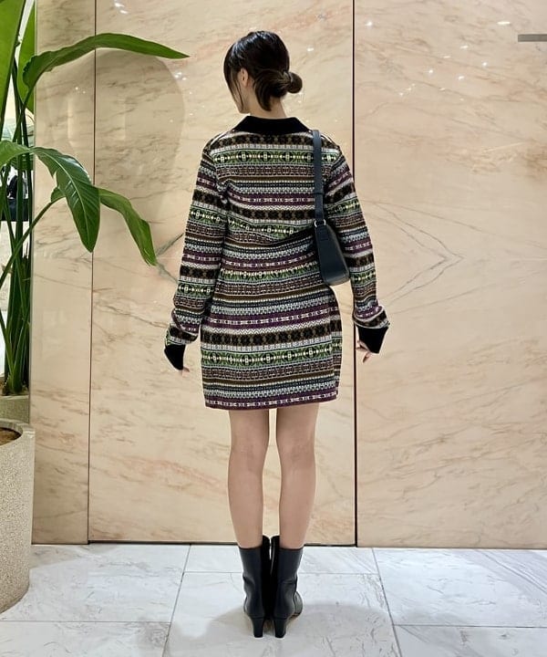 茂野 真楓さんの「BEAMS WOMEN｜INSCRIRE / フェアアイル ポロ ニット」を使ったコーディネート