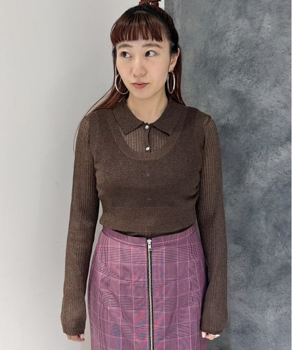庭野 優紀さんの「BEAMS WOMEN｜RBS / RIBポロ ベストセット」を使ったコーディネート