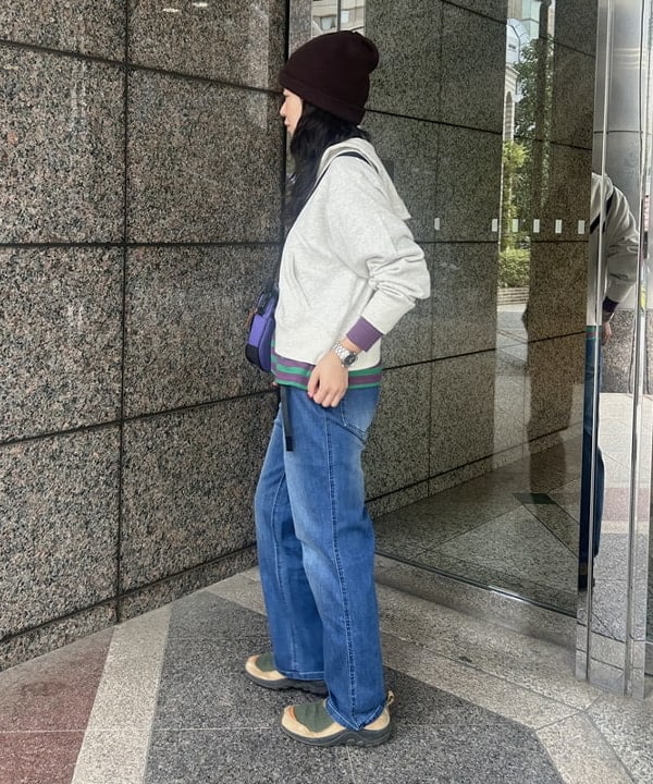 ばるたんさんの「BEAMS WOMEN｜セーラー スウェット フルジップ」を使ったコーディネート