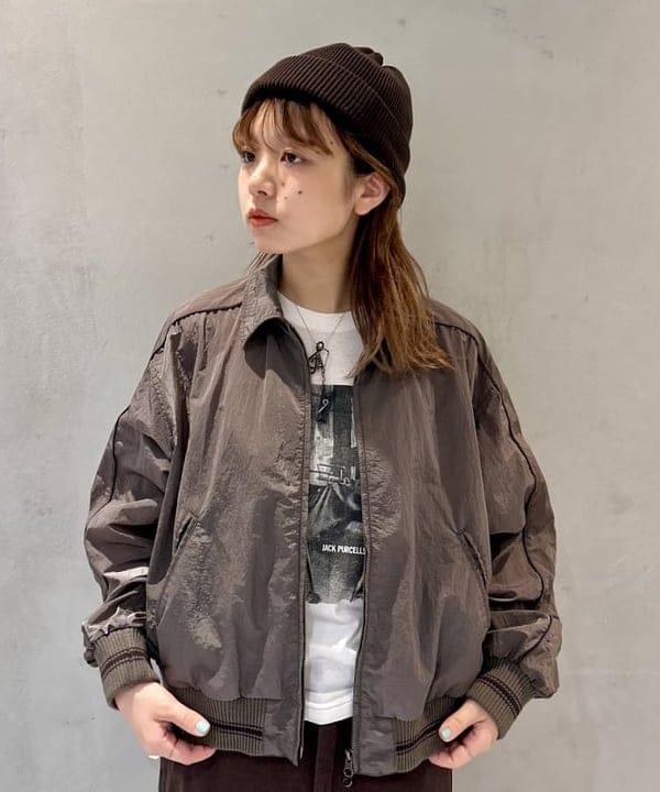 ナツハさんの「BEAMS WOMEN｜バーシティー ブルゾン」を使ったコーディネート