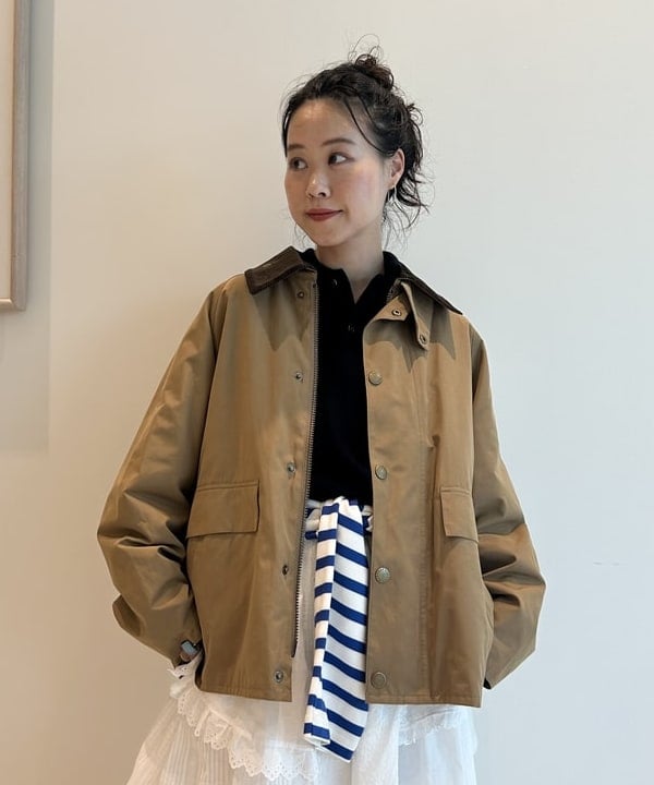 清水 彩乃さんの「BEAMS WOMEN｜【別注】Barbour / Thornbury Jacket」を使ったコーディネート