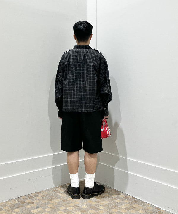 土田 達也さんの「BEAMS WOMEN｜チェック フリル ブレード シャツ」を使ったコーディネート