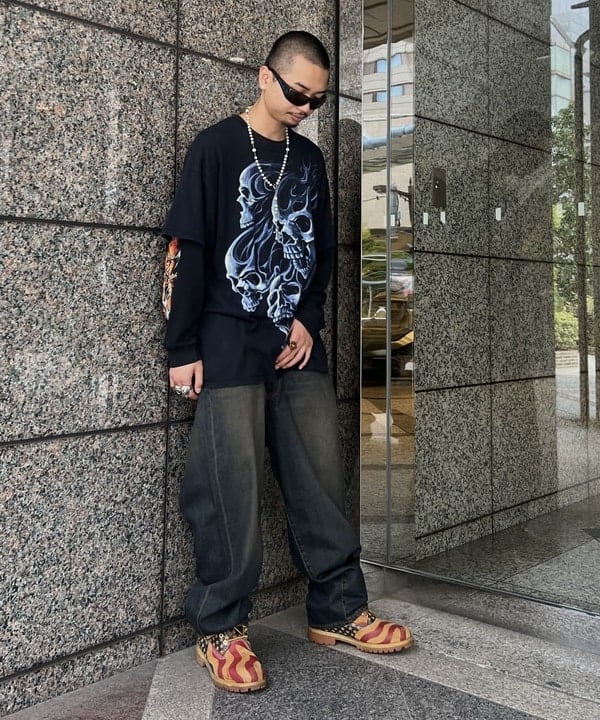 ムファサさんの「BEAMS WOMEN｜BEAMS / ワイドフィット デニムパンツ」を使ったコーディネート