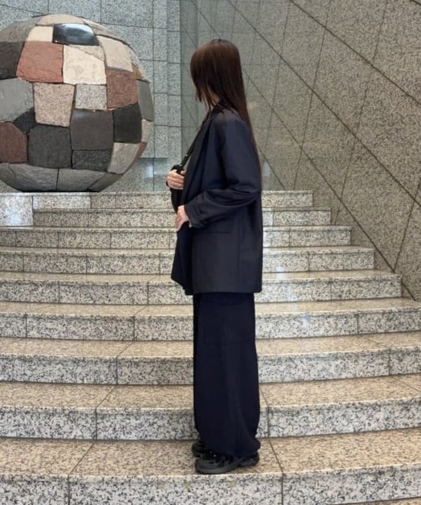 amiriさんの「BEAMS WOMEN｜4ボタン ダブル ブレザー」を使ったコーディネート